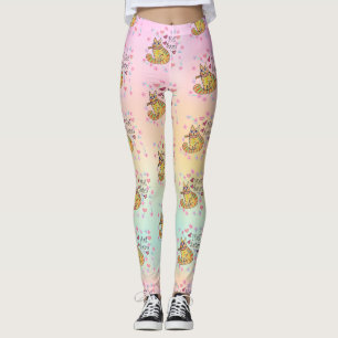 Leggings Jolie caricature sarcastique kitty hail Satan