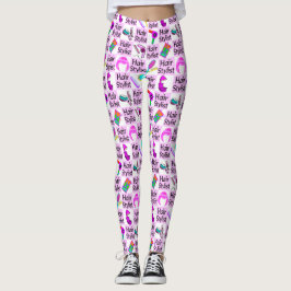 LEGGINGS JOLIE CHEVEUX ROSE STYLIST LÉGINGS