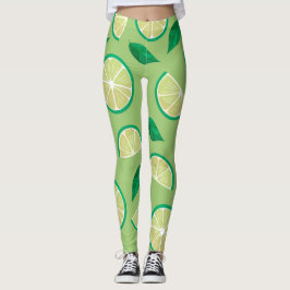 Leggings Jolie couleur rétro l Citron Vert motif