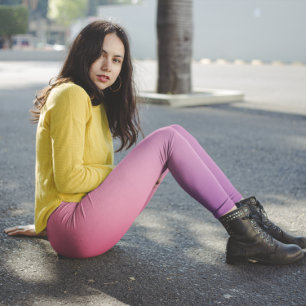 Leggings Jolie Dégradé Ombre Rose