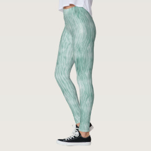 Leggings Jolie empreinte zèbre menthe
