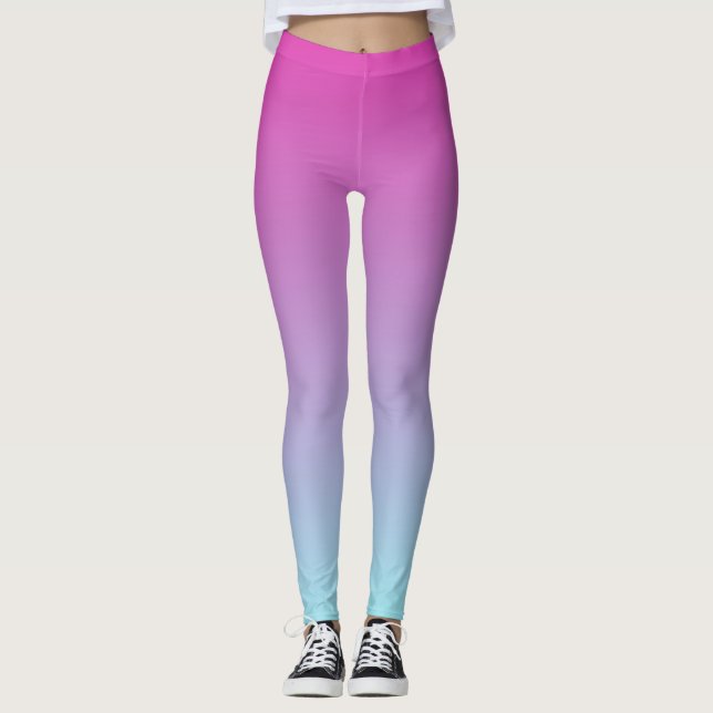 Leggings Jolie Ombre violette et bleue (Devant)
