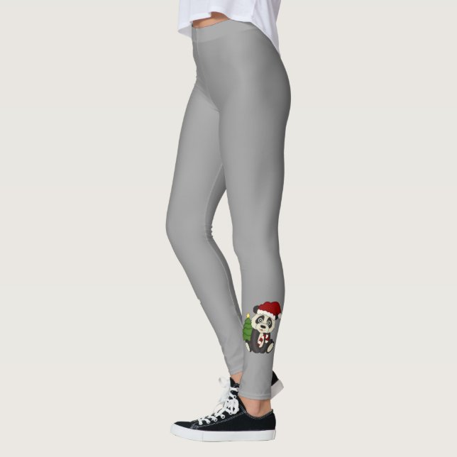 Leggings Jolie Ours Panda Noël (Gauche)