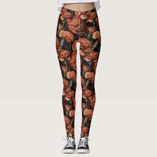 Leggings Jolies Anémones Crossfit Doré Esthétique