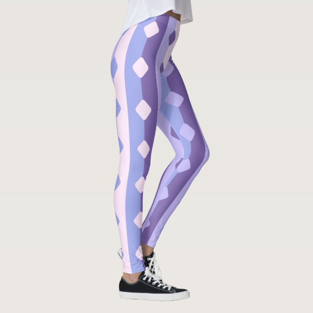 Leggings Jolies bandes et diamants (Droite)