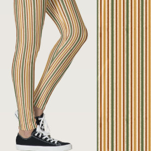 Leggings Jolies couleurs automnales rayures floues motif sa