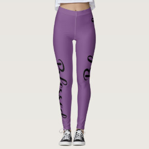 Leggings jolies lettres BLESSED