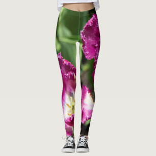 Leggings Jolies tulipes violettes dans le jardin