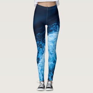 Leggings Jolies vagues bleues