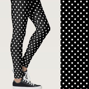 Leggings Jolis points noirs et blancs