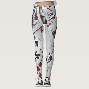 Leggings Jouer aux cartes Poker Games Queen King