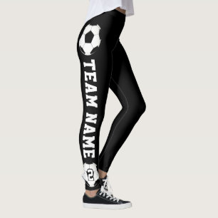 Leggings Joueur de football Personnalisé Nom et numéro de l