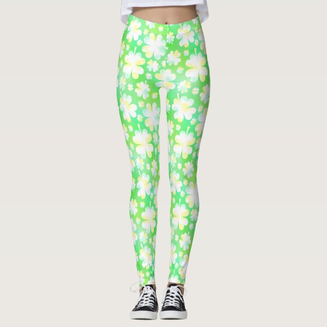 Leggings Jour de la Saint Patrick irlandais vert mignon de (Devant)