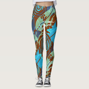 Leggings Jour des terres, Tortue de mer, Nettoyer l'océan