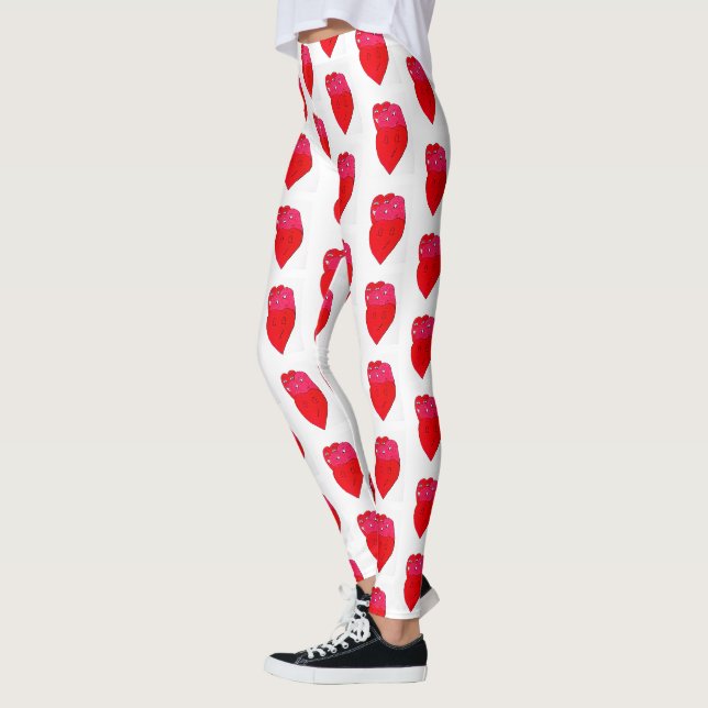 LEGGINGS JOYEUSE JOURNÉE VALENTINES AVEC AMOUREUX JOIGINGS (Gauche)