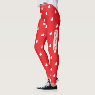 Leggings Joyeuse Saint-Valentin Moderne Motif d'Amour