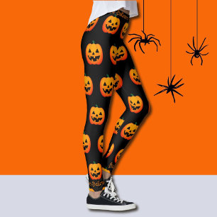 Leggings Joyeux Halloween Jack O Lanterns Parti Citrouille