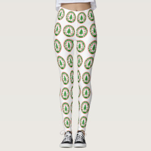 Leggings Joyeux Noël avec nom de famille