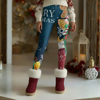 Leggings Joyeux Noël – Joie festive dès le haut