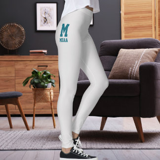 Leggings Joyeux Noël personnalisé givré argent sarcelle mue