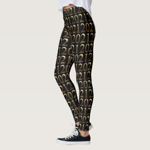 Leggings Joyeux Nouvel An 2021 Elégant Faux chiffres de l'a