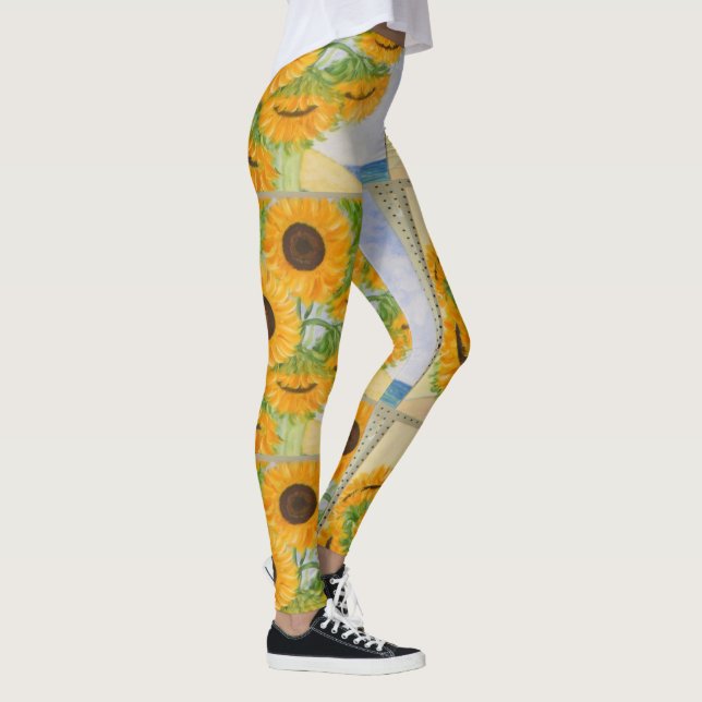 Leggings Joyeux tournesol (Droite)