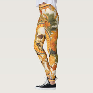 Leggings Jungle crâne | Motif coloré
