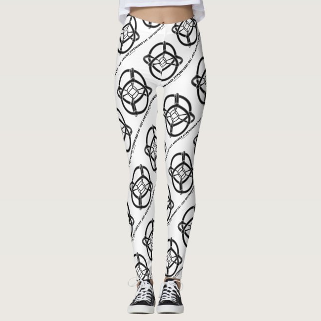 Leggings Juste un autre Humour polytope 4-D de jour hypercu (Devant)