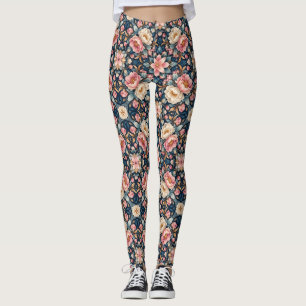 Leggings Kaleidoscope Floral Moderne Symétrique