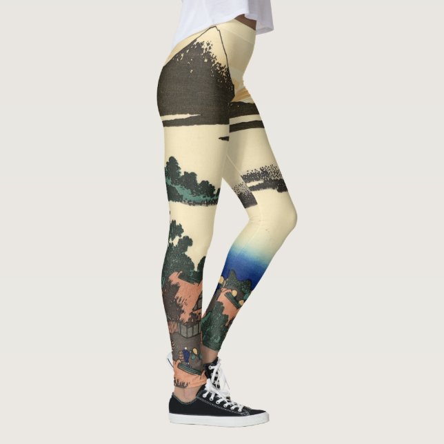 Leggings Katsushika Hokusai Dawn dans la province de Kai (Droite)