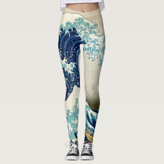 Leggings Katsushika Hokusai - La Grande vague au large de K