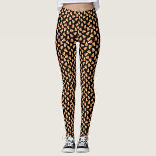 Leggings Kawaii Cute Candy Corn Motif Halloween