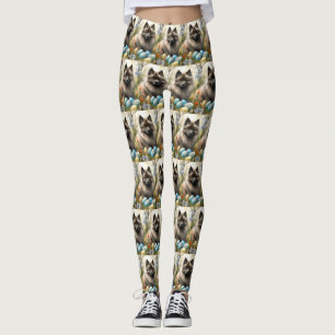 Leggings Keeshond avec œufs de Pâques