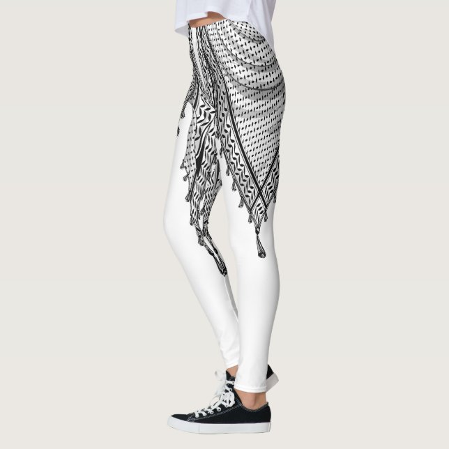 Leggings Keffiyeh Écharpe palestinienne tissu traditionnel (Gauche)