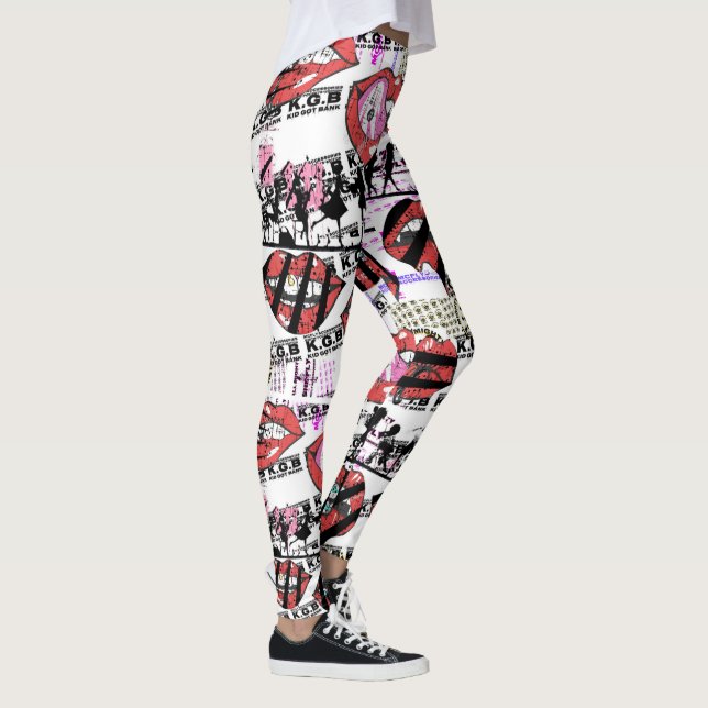 Leggings KGB Red Juicy Lips McFly (Rechts)