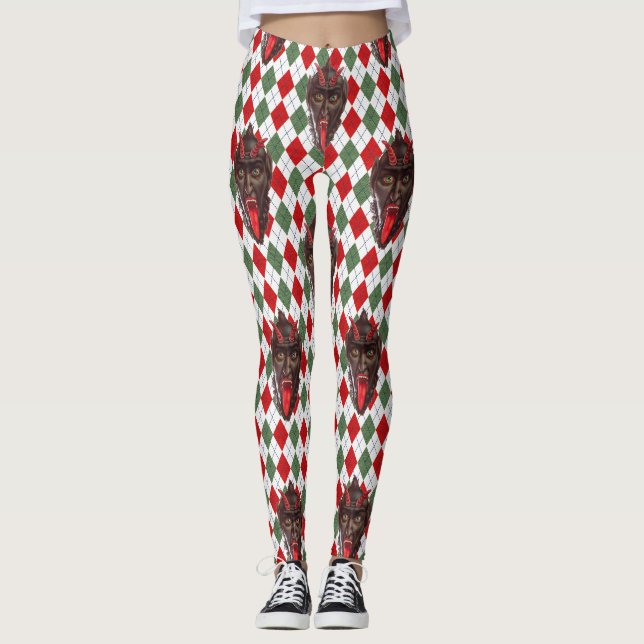 Leggings krampus de Noël (Devant)