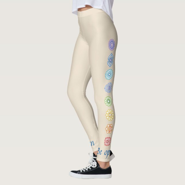 Leggings Kundalini Yoga Chakras être ouvert (Gauche)