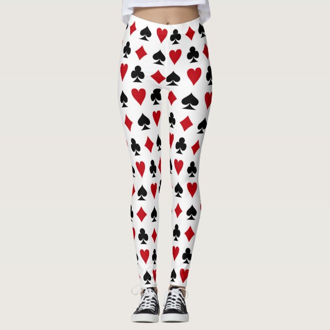 Leggings La carte adapte aux guêtres chanceuses de style de (Devant)
