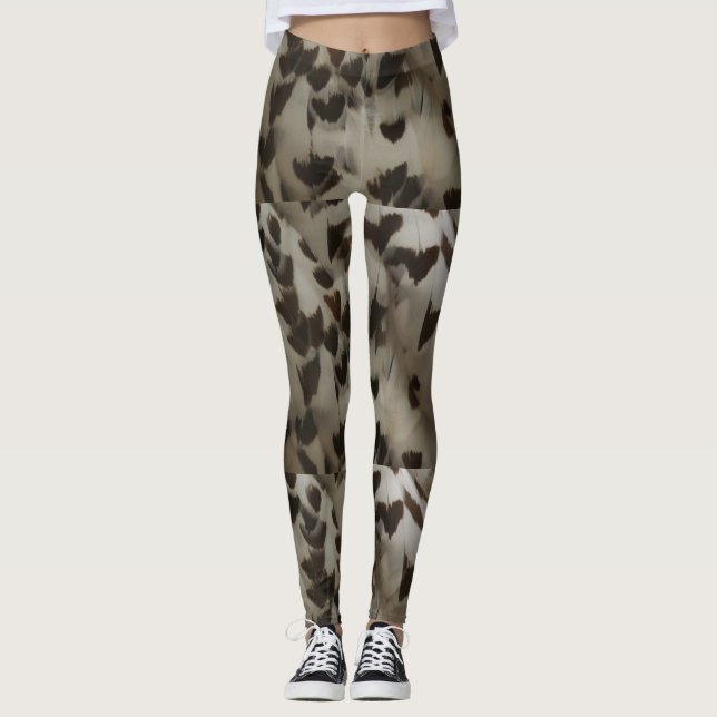 Leggings La Chouette des neiges a des jambières (Devant)