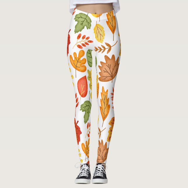Leggings La Chute mignonne laisse motif (Devant)