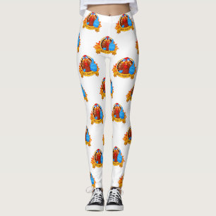 Leggings La conception amusante de Thanksgiving de style ca