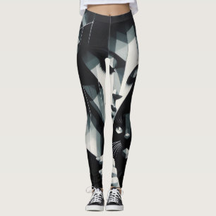 Leggings La dame du chat Graffiti