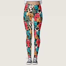 Leggings La foule des chats
