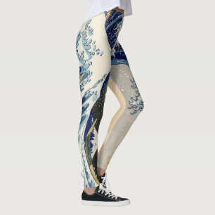 Leggings La Grande Vague au large de Kanagawa Hokusai