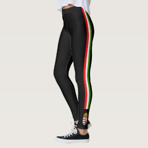 Leggings La Hongrie barre le drapeau