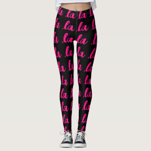 Leggings , la Kamala virgule prononcer texte rose chaud noi