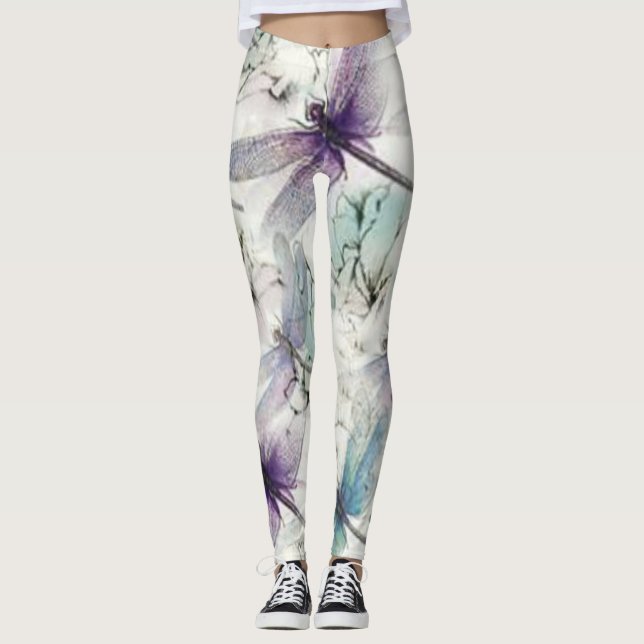 Leggings La libellule rêve des guêtres (Devant)