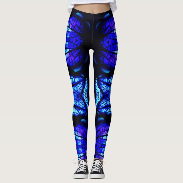 Leggings La lueur bleue d'avatar (Devant)
