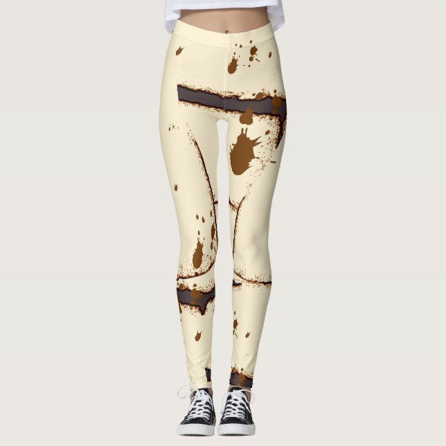 Leggings La maman drôle bande le costume (Devant)