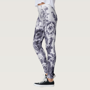 Leggings La mûre a modifié la tonalité Toile floral vint